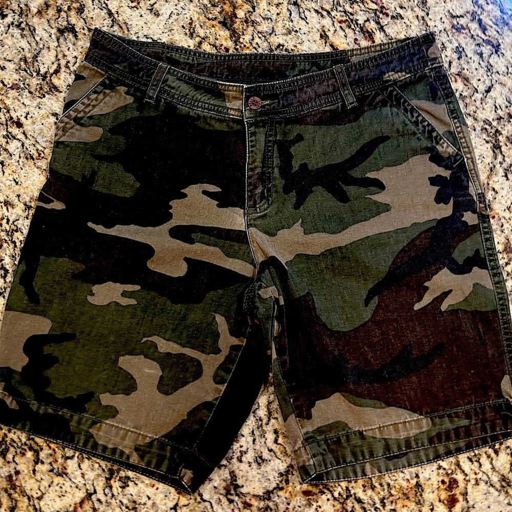 Camouflage Cargo Shorts for Women